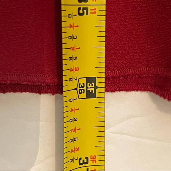 Theory Candy Apple Red Ruffled Party Date Night Dress NWOT Size 4 - Picture 14 of 14